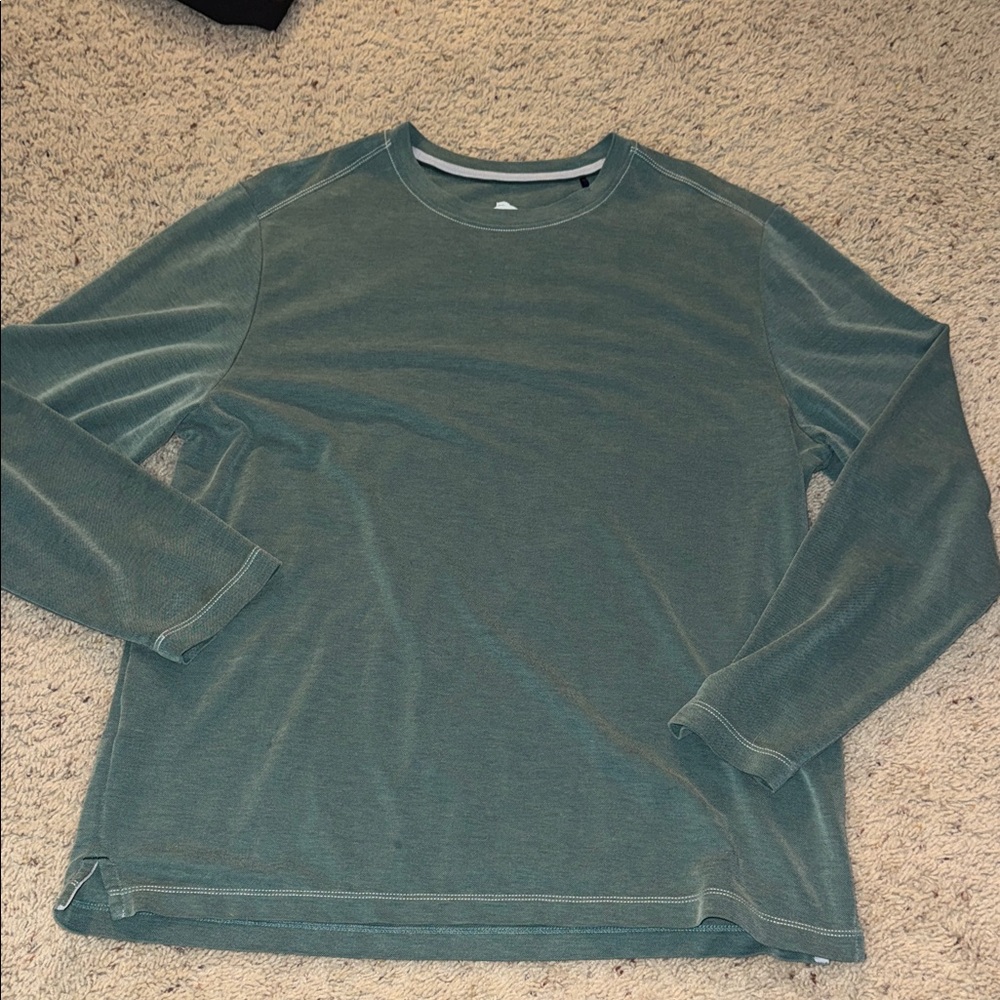 Tommy Bahama Green Long Sleeve Tee